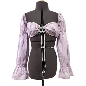 Princess Polly Raeana Long Sleeve Top Lilac US Size 2